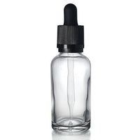 Clear Glass Pipette Dropper Bottles | 10ml 20ml 30ml | Oils Serum Ear Eye Drops Qualicare