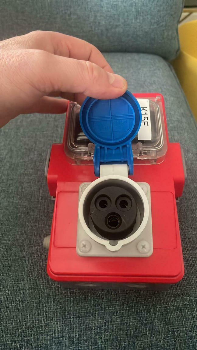 Single Outlet RCD Single 16A 2P+E IP44 200220V Commando Socket (With