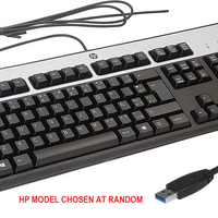 CHEAP HP USB Keyboard -USB QWERTY UK Layout Keyboard  - Black HP