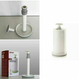 Pipe Paper Towel Holder Black Iron Industrial Push Stop Kitchen Roll Stand Cream Maison & White