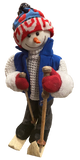 Premier Novelty Plush Battery Operated Skiing Musical Snowman 52cm Decoration - Retail ABC - Branded Goods - Discount Prices
