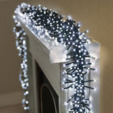 Premier 2000 LED Cluster Indoor Outdoor Christmas Tree Lights Timer - Warm White Premier