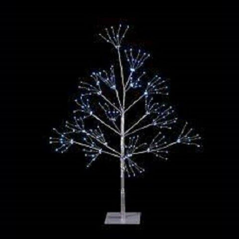 Premier 570 White LED 1.5m Silver Copper Wire Tree Christmas Decoration Light Premier
