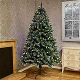 Premier 6ft Pre-Lit Rockingham White Tipped Artificial Christmas Tree Decoration - Retail ABC - Branded Goods - Discount Prices