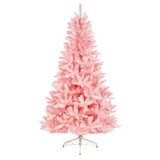 Premier 2.4M Rosewood Pine Blush Pink Salon Indoor Christmas Tree With Scarf - Retail ABC - Branded Goods - Discount Prices
