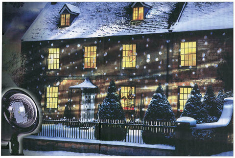 LED Outdoor Snowfall Projector Animated Christmas Winter Snowing Home Fence Wall - Retail ABC - Branded Goods - Discount Prices