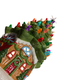 Premier Tabletop Ceramic Lighted Green Battery Operated Christmas Tree Decoratio - Retail ABC - Branded Goods - Discount Prices