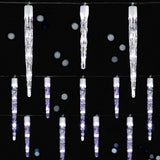 Christmas 24 Chaser Icicle Lights 72 White LED In/Outdoor House Tree DAMAGED - Retail ABC - Branded Goods - Discount Prices