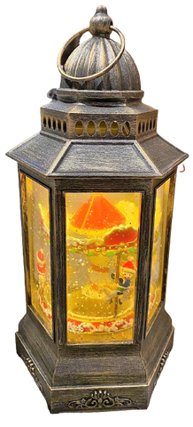 Premier Warm White Light Up Elf Merry-go-round Lantern Snow Globe Decoration - Retail ABC - Branded Goods - Discount Prices