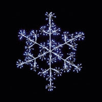 Christmas Decoration Snowflake 300 Ice white LED Lights 40cm Outdoor Premier