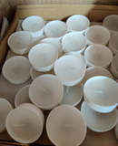100 x White Unscented Burn Tea Light Candles MADE IN EU - Retail ABC - Branded Goods - Discount Prices