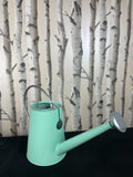 5 L Watering Can Green And Silver Accent Strong Metal Watering With Fixed Handle CAN
