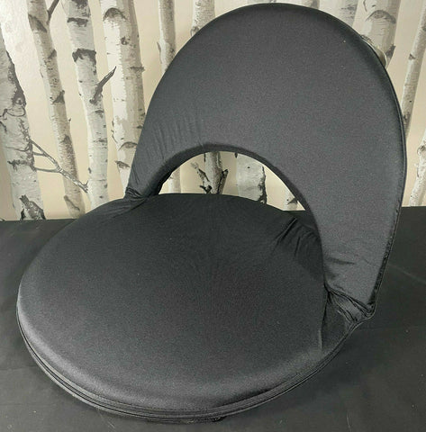 Camping Tent Folding BLACK Moon Chair Padded Round Seat Whitby Portable Outdoor CMY