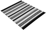 Outdoor Living Patio Rug Black Grey and White Babel Eco PET Rug Rever The Outdoor Living company
