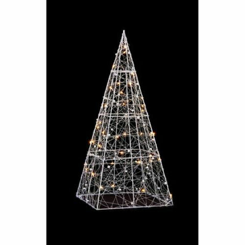 Premier Christmas Wire Pyramid LED Warm White Battery Operated Lights Decoration Premier