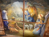 Premier Battery Operated Nativity Scene Christmas Light Up LED Canvas 90 x 60cm - Retail ABC - Branded Goods - Discount Prices