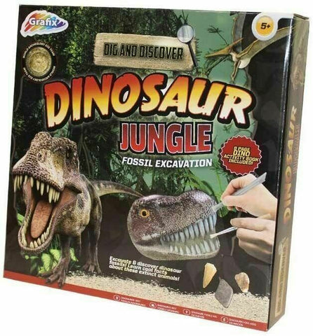 Educational Jurassic World Fossil Dig Excavation Kit Dinosaur Digging Set Jurassic World