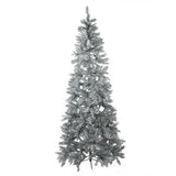 Premier Decorations Silver Laser Artificial Christmas Tree - 2m
