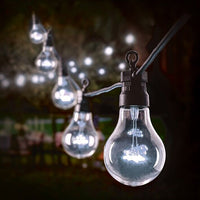 Premier 50 Bulb Outdoor Festoon Lights White Multi Action 24.5M Length Premier