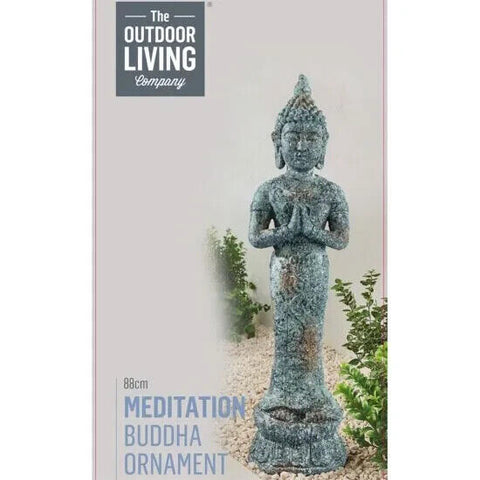 The Outdoor Living Company 88cm Tall Buddha Statue Indoor/Outdoor The Outdoor living company