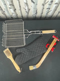 BBQ Set Barbecue Accessories BBQ Grill Cooking Tools Set With Wooden Handle Barbecue