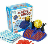 New Family Classic Bingo Lotto Game Revolving Machine With 90 Numbers & 12 Cards retroyears
