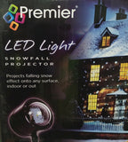 LED Outdoor Snowfall Projector Animated Christmas Winter Snowing Home Fence Wall - Retail ABC - Branded Goods - Discount Prices