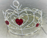 Premier Battery Operated Copper Wire Queen Red Jewelled LED Crown Decoration - Retail ABC - Branded Goods - Discount Prices