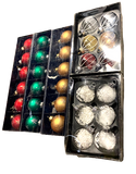 Premier Job Lot of 30 Boxed Intricate Traditional Christmas Xmas Tree Baubles - Retail ABC - Branded Goods - Discount Prices