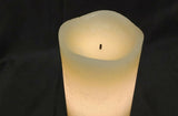 13cm Warm White LED Cream Candle with Wax Finish & Timer Battery Operated The outdoor living company