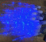 Slightly Damaged Christmas 24 Chaser Icicle Lights 72 Blue LED In/Outdoor House - Retail ABC - Branded Goods - Discount Prices
