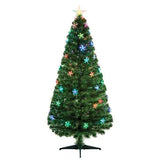 Premier Multi Colour Changing Lights Fibre Optic Star Christmas Tree 1.2m Premier