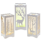 Premier Battery Operated Christmas 23cm Lit Silhouette Box Reindeer Night Light Premier