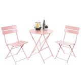 Premier 2 Seater Sussex Bistro Set Table Chairs Patio Furniture Round Pink Premier