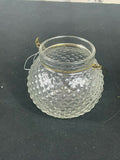 Set of 3 Tea Light Holder Clear Glass Hurricane Home & Garden, Elegant Deco Unbranded