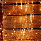 12 Strands of Festive Copper Wire 300 LED Amber Branch Lights 2.5m Festive Productions