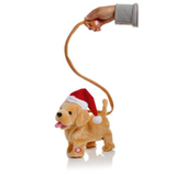 Premier 28cm Christmas Novelty Animated Barking Dancing Dog Puppy with Lead Novelty