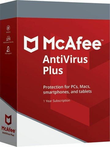 MCAFEE ANTIVIRUS PLUS 2022 ONE DEVICE 1 YEAR-PC ANDROID IOS IPHONE MCafee