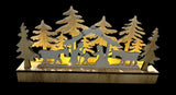 Premier Battery Operated Light Up LED Christmas Nativity Scene Wooden Decoration - Retail ABC - Branded Goods - Discount Prices