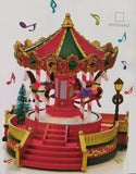Xmas 22cms LED Christmas Musical Rotating Animated Fairground Horses Carousel - Retail ABC - Branded Goods - Discount Prices