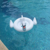 Kids Baby Inflatable Swan Swim Ring aid Float Raft Seat Swimming Pool Seat UK Unbranded
