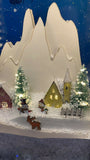 Premier Light Up Musical LED Snow Scene Christmas Musical Frame Decoration Premier