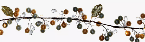 Premier Lit LED Berry Battery Operated 1.8M Indoor Use Garland Warm White Lights - Retail ABC - Branded Goods - Discount Prices