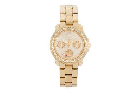 Juicy Couture Women's Quartz Watch Gold Dial Analogue Display Bracelet 1901105 - Retail ABC - Branded Goods - Discount Prices