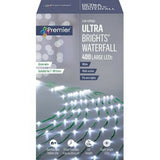 Multi Action Xmas Ultra Brights 400 Led Waterfall Pin Wire Lights Ice White - Retail ABC - Branded Goods - Discount Prices