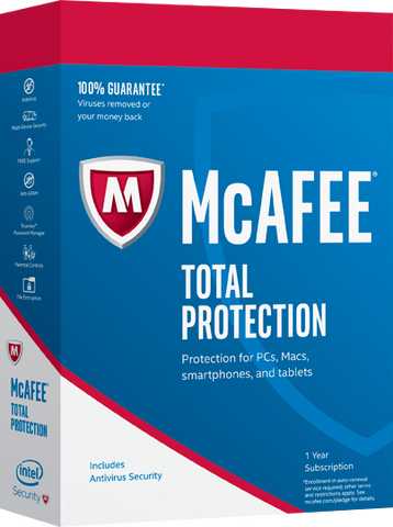 Téléchargement McAfee Total Protection 2022 Ten Appareils Neuf Et Rénover 1 An McAfee