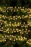 240 White LED Battery Operated Star Garden Outdoor Dewdrop Cluster Fairy Lights Star
