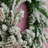 Premier Artificial Spruce Snow Covered Christmas Wreath 50cm - Luxury Decoration - Retail ABC - Branded Goods - Discount Prices