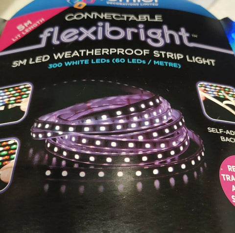Connectable Flexibright 300 Ice White LED Weatherproof Strip Light 5m Outdoor - Retail ABC - Branded Goods - Discount Prices