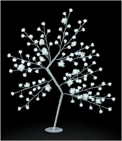 1.2m 120 Warm White LED Rose Flower Christmas Tree - PREMIER Premier